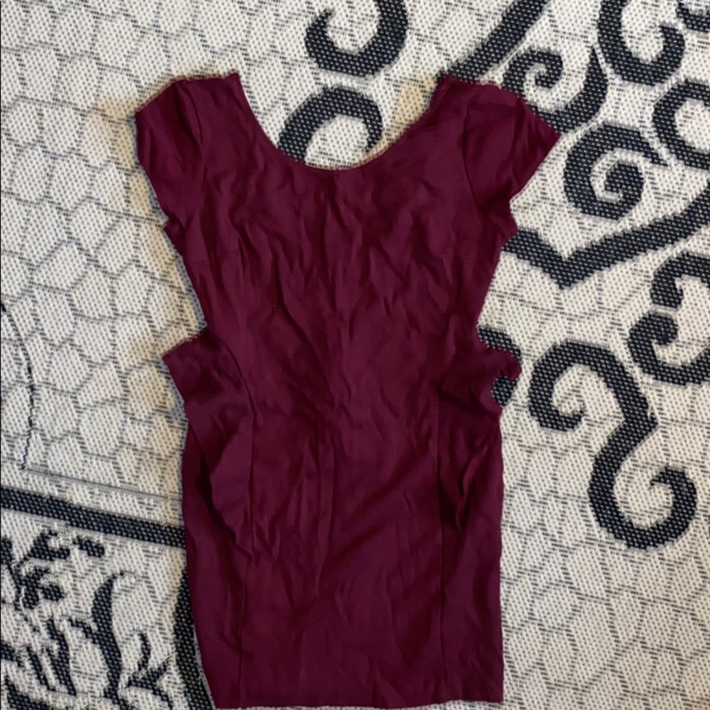 Zara Trafaluc Maroon Dress
